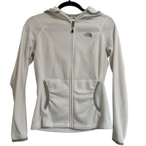 The North Face Gray and White Fleece Jacket Size XS